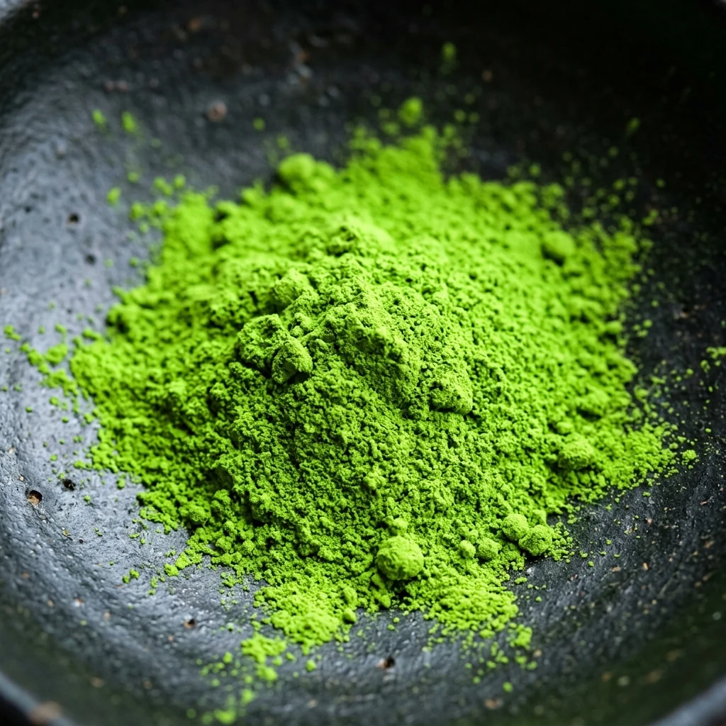 Artisanal Granite Stone-Milled Vibrant Jade Green Powder